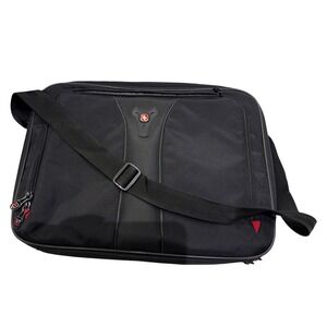 Swiss Gear Black Laptop Bag Messenger Shoulder Strap Checkpoint‎ Friendly